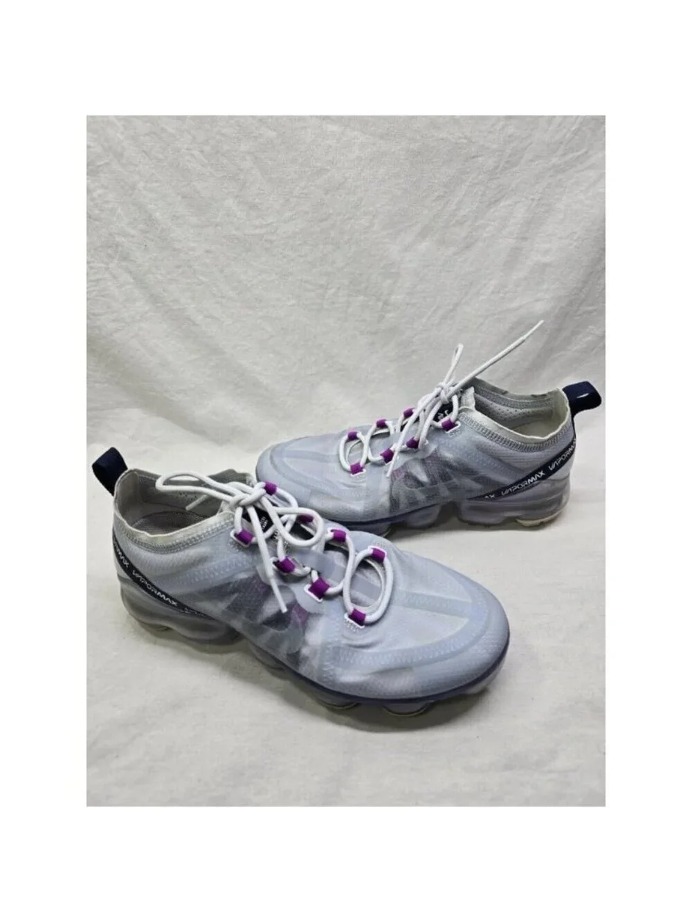 Nike Air VaporMax Football Gray 2019 Running Shoes Sneakers Womens Size 8